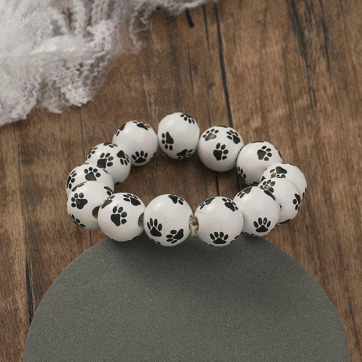 Personalized Fashion Pumpkin Spider Printed Beaded Bracelet - Jointcorp