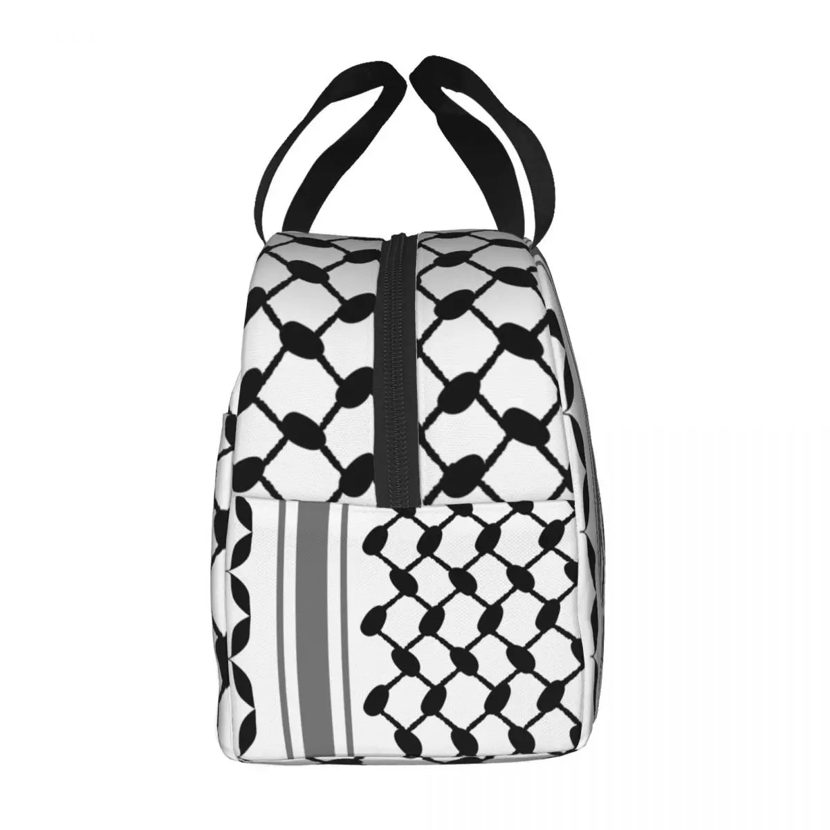 Custom Arabic Keffiyeh Traditional Pattern Lunch Bag Men Women Thermal Cooler Insulated Lunch Box for Student School