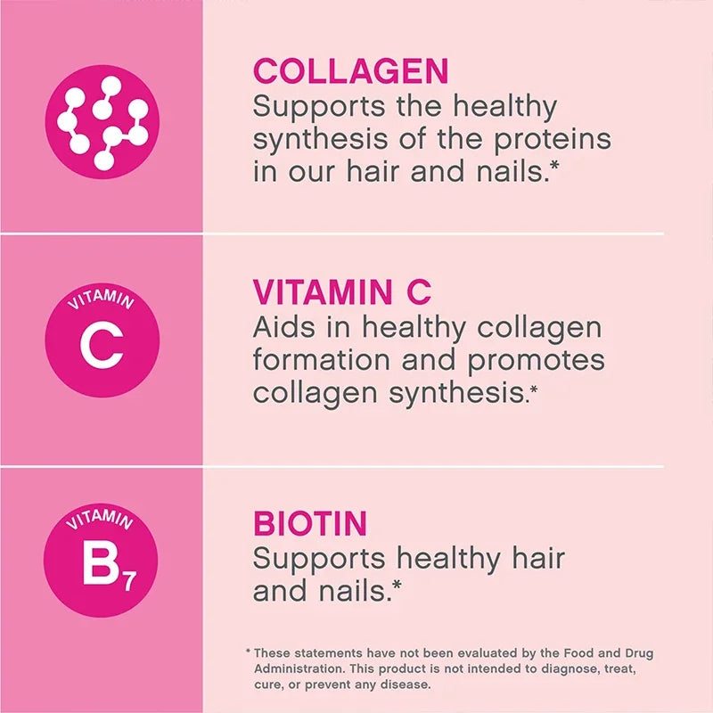 Super Collagen with Vitamin C and Biotin, Skin, Hair and Nails Supplement, Antioxidants, Brightener, Anti-Aging