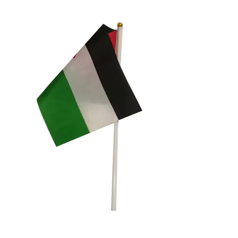 10 Pcs/lot Palestine Hand Waving Flags 14x21cm Palestine Flag Wholesale