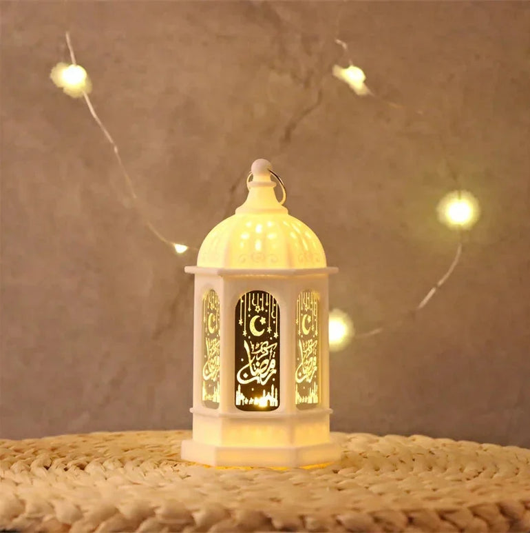 2025 Ramadan LED Lantern Light Eid Mubarak Decoration for Home Islamic Muslim Festival Party Ramadan Kareem Decor EID Al Adha