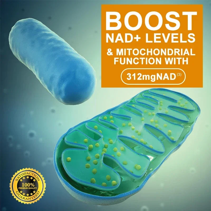 NAD Capsules - Natural Energy Supplement, Anti-aging, Promotes Cell Health and Enhances Immunity