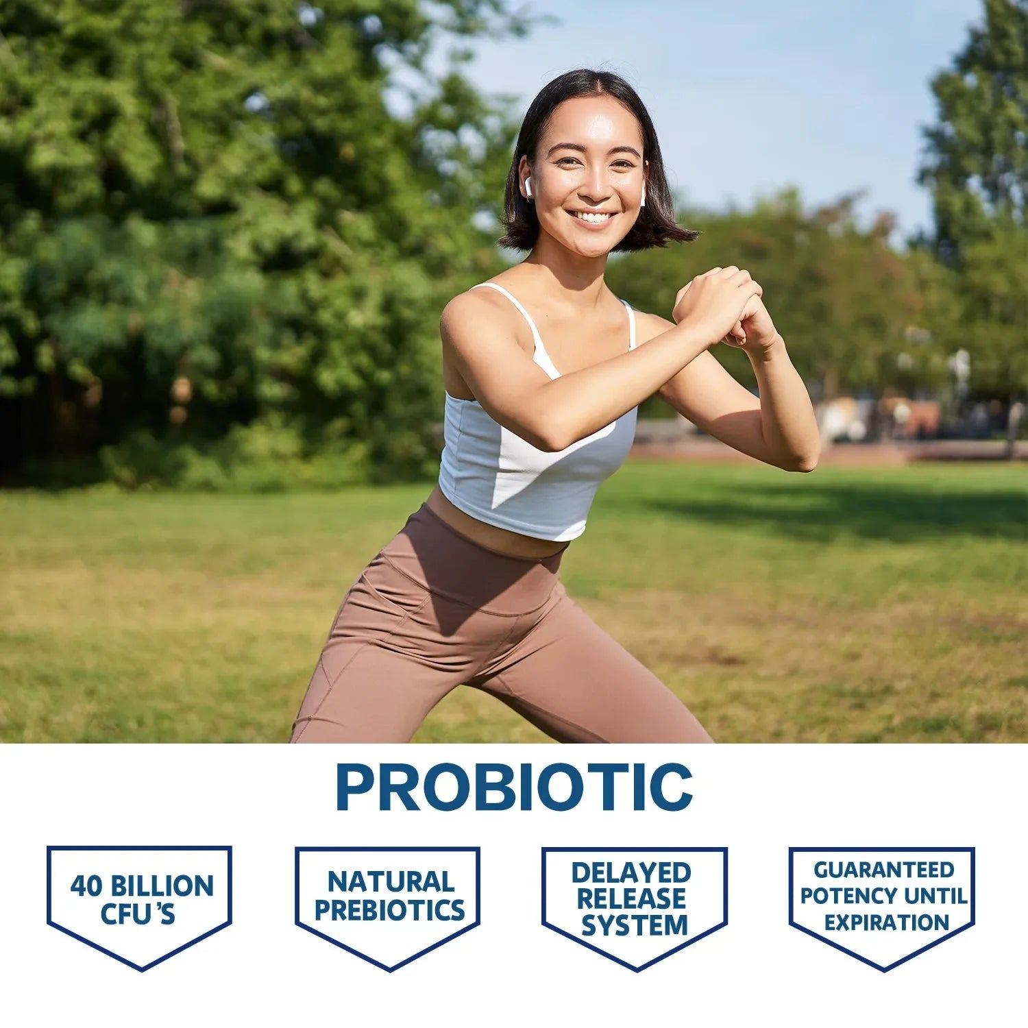 Probiotic Supplement - Gut Health Complex with Astragalus and Lactobacillus Acidophilus Probiotics To Support Digestive Health