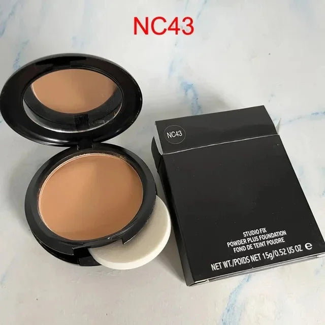 Pressed Powder Face Makeup Delicate Pressed Powder Studio Fix Powder Plus Foundation Fond De Teint Poudre15g Face Powder