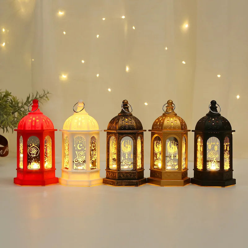 Ramadan LED Lantern Light Eid Mubarak Decoration for Home Islamic Muslim Festival Party Ramadan Kareem Decor EID Al Adha 2025