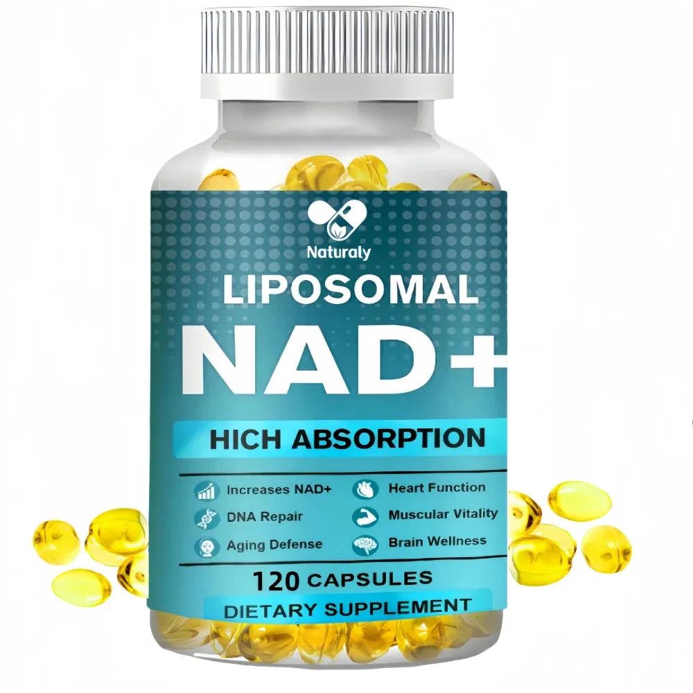 NAD Supplement, Liposomal NAD+ supplement - Aging Defense, Cellular Energy, Heart & Brain Function,Longevity, 120 Capsules