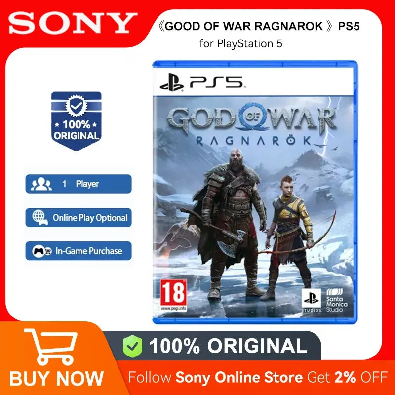 【Multiple Model】SONY PlayStation 5 God of War Ragnarok PS5 Game Deals for Platform PlayStation5 God of War Ragnarok PS5 GameDisc
