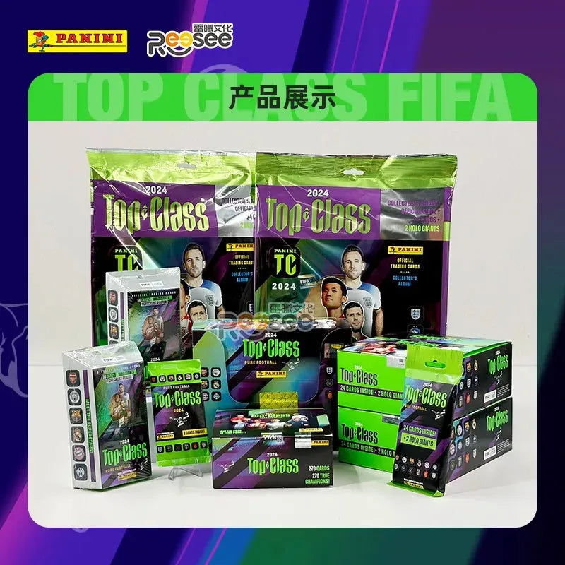 Original FIFA 2024 Top Class Panini Football Star Cards Sports Collection Cards Mistery Box Board Game Toy Birthday Gift for Kid