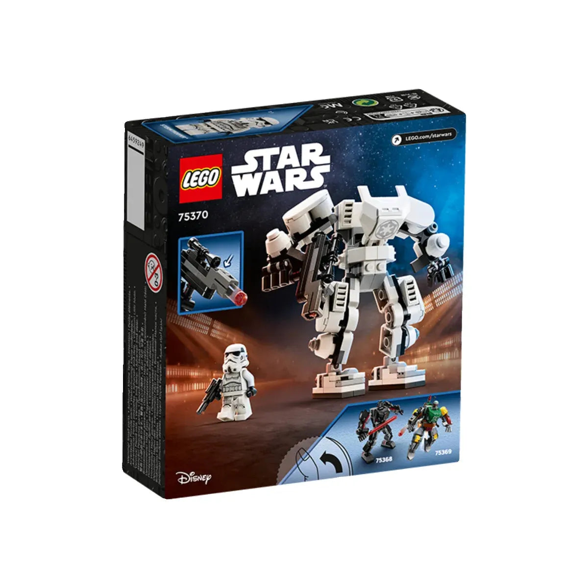 LEGO Star Wars TM 75370 Stormtrooper Mech Assembly Block Beginner level Toy