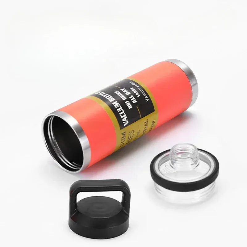 Portable Sports Bottle Cold Water Thermos for Coffee Travel Mug Outdoor 304 Stainless Steel Beer Thermal Mug Insulated Tumbler