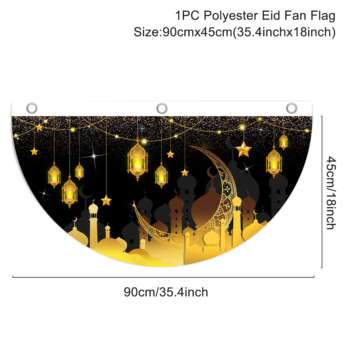 Eid Mubarak Decoration 2025 Hanging Flag Ramadan For Home Door Islamic Muslim Party Decor Ramadan Kareem Banner Eid Al-Fitr Gift