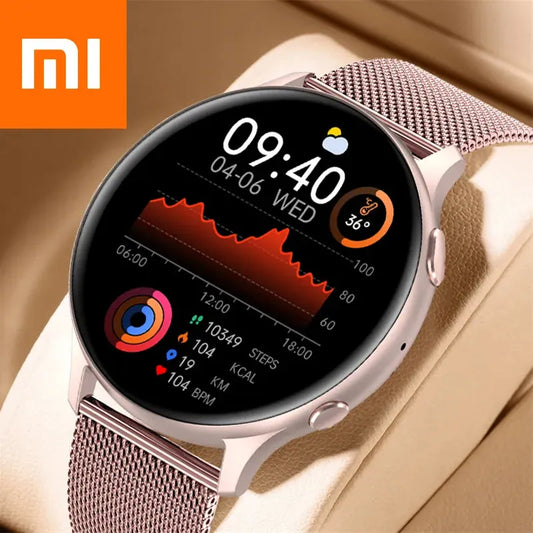 Xiaomi New Bluetooth Call Smart Watch Women Sports Fitness Tracker Waterproof Smartwatch Large HD Screen For Huawei Phone