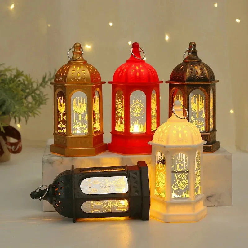 2025 Ramadan LED Lantern Light Eid Mubarak Decoration for Home Islamic Muslim Festival Party Ramadan Kareem Decor EID Al Adha