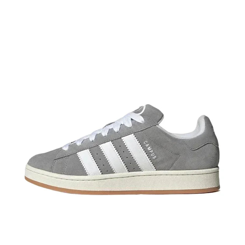 Adidas Originals Campus 00s Women Gray and White Low Top Fashion Sneaker Wear-resistant German Training Skateboarding Shoes