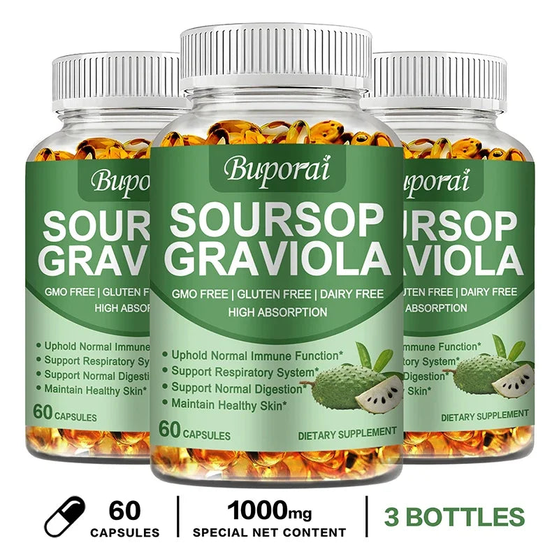 Soursop Graviola - Support,Regeneration,Stress Relief,Immune Digestion Cellular Beauty Health