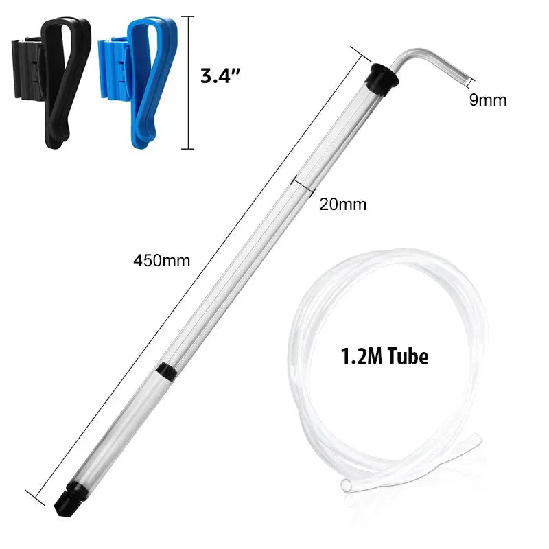 Home Brew Auto Siphon,Wine Transfer Filler Kit (Siphon Racking Cane &1.2M Hose & Clamps) For Beer Wine Bucket Carboy Bottle