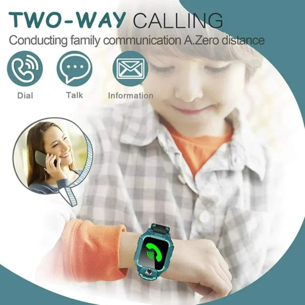 2G Smart Phone Watch Kids SOS GPS Location Tracker Life Waterproof HD Camera Sim Card Voice Chat Children Gifts For IOS Android