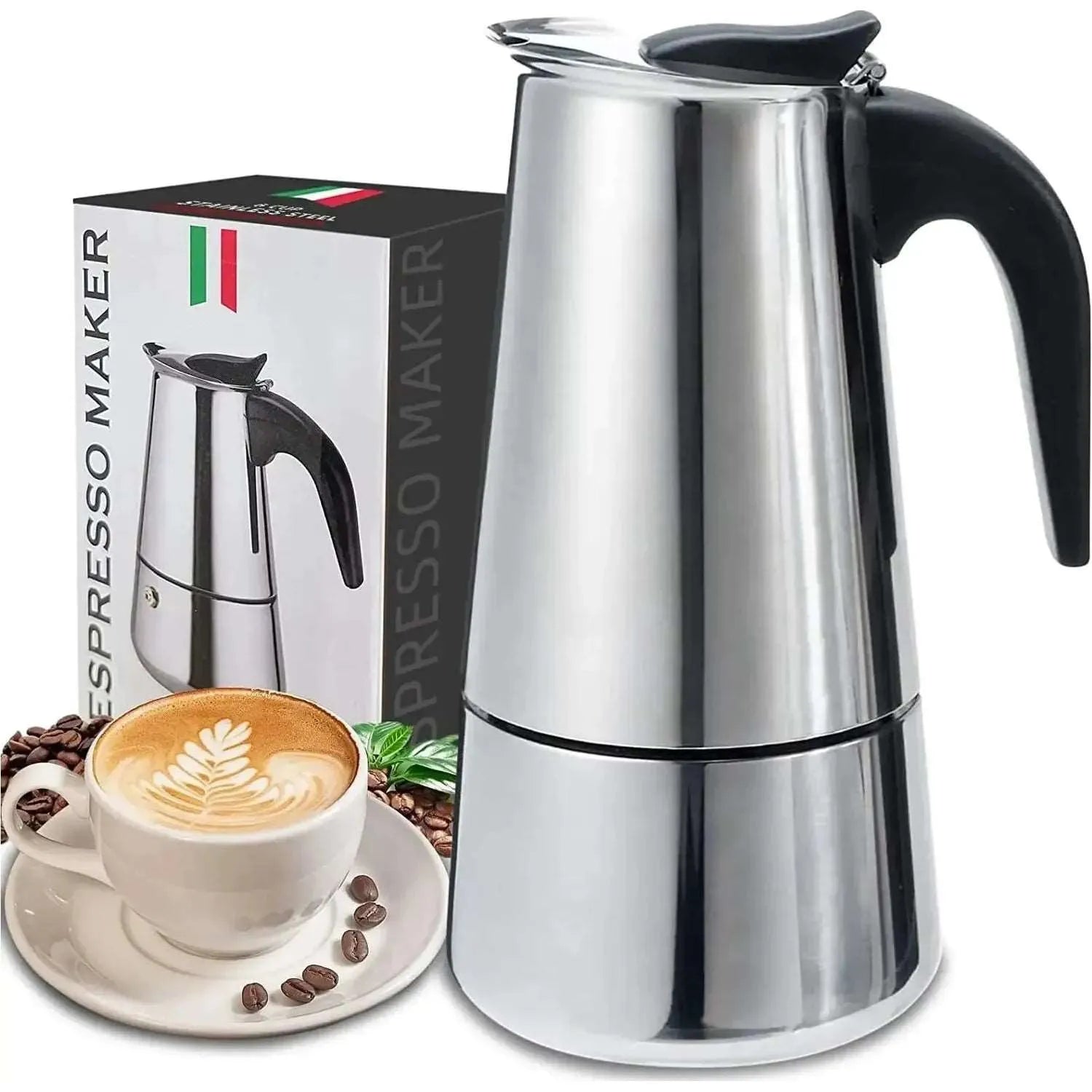 4/6/9 Cups Moka Pot Caffe Machine Espresso Cups Coffee Makers Latte Percolator Stove Top Moka Coffee Maker