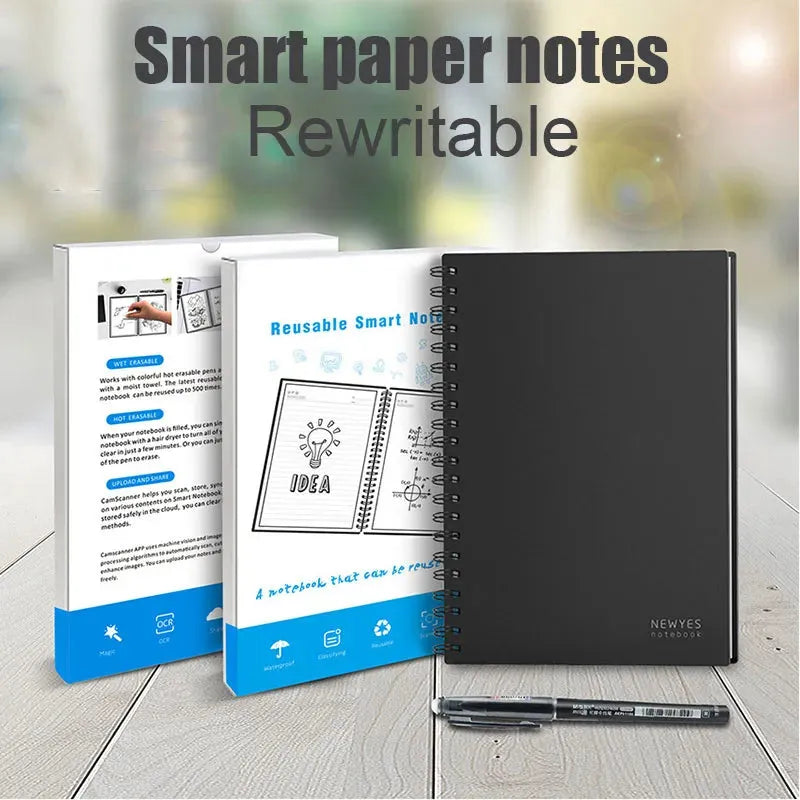 Smart Reusable Erasable Spiral Notebook Paper