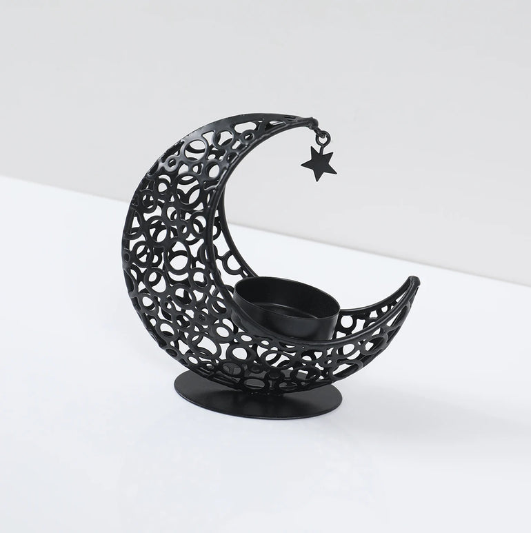 Ramadan Decor Moon Candlestick EID Mubarak Decor 2025 Home Candle Holder Ramadan Kareem Islamic Muslim Party Eid Al Adha Gifts