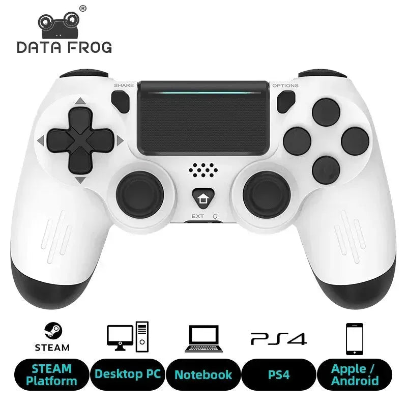 Bluetooth-Compatible Game Controller for PS4/Slim/Pro Wireless Gamepad For PC Dual Vibration Joystick For IOS/Android