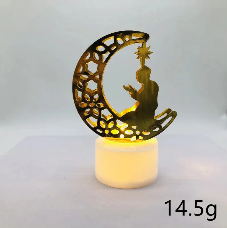 Eid Mubarak LED Candle Small Light Ramadan Kareem Decoration Home Islamic Muslim Festival Party Decoration Eid Al-Fitr Supplies