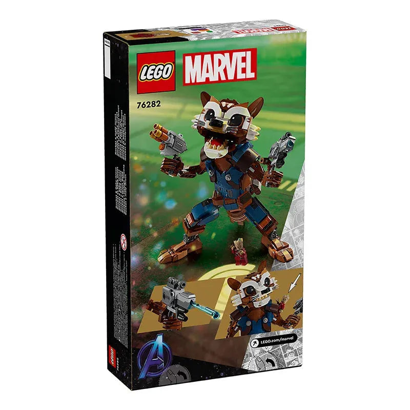 LEGO Super Heroes Marvel Series 76282 Rocket Raccoon And Gru Children's Puzzle Block Toys