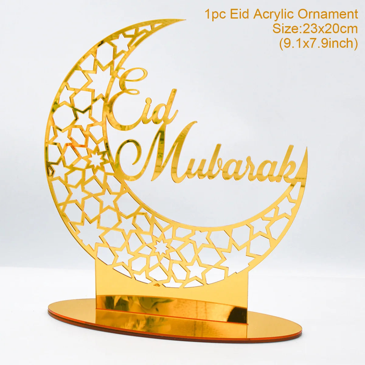 Ramadan Mubarak Acrylic Ornament 2025 Eid Mubarak Ramadan Kareem Decoration for Home Islamic Muslim Party Decor Eid Al Adha Gift