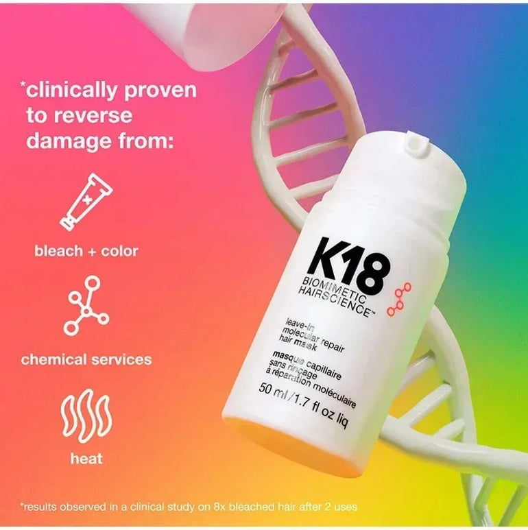 K18 Hair Treatment Original Leave-In Molecular Repair Hairs Mask Damage Restore Soft Deep Keratin Scalp Treatment Hair Care