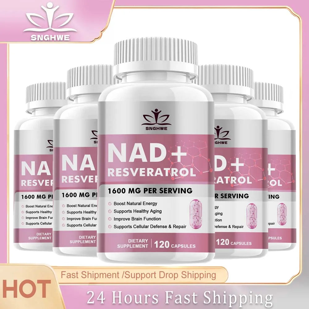 NAD+Resveratrol Supplements NAD+Anti Aging and Natural Cell Regeneration Capsules