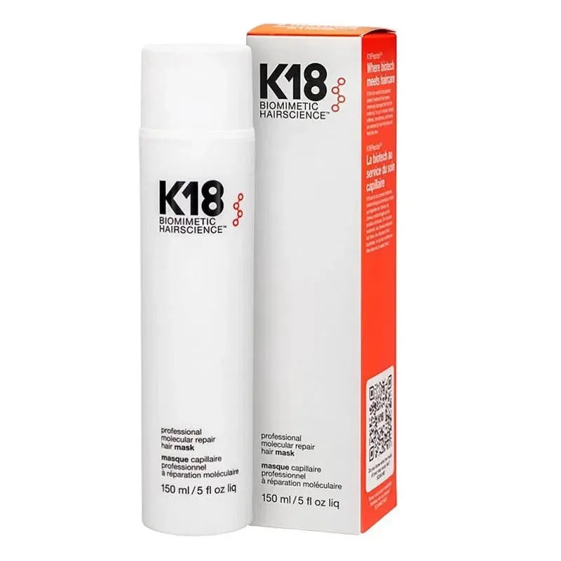 150ml K18 Leave-In Molecular Hair Mask Original Repair Molecular Hair Damaged Dry Frizzy Treatment Moisturize