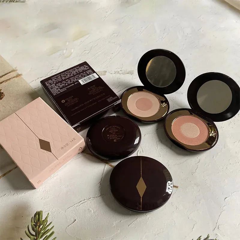 Natual Flawless Setting Powder Oil Control Women Brand Beauty Honey Double Color Powder Blusher Long Lasting Brighten Makeup