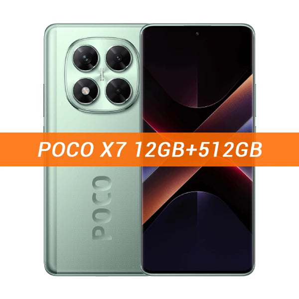 Global Version POCO X7 5G Smartphone MTK Dimensity 7300-Ultra 6.67" 120Hz AMOLED Display 50MP OIS Camera 45W Turbo Charging NFC