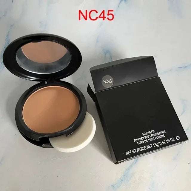 Pressed Powder Face Makeup Delicate Pressed Powder Studio Fix Powder Plus Foundation Fond De Teint Poudre15g Face Powder