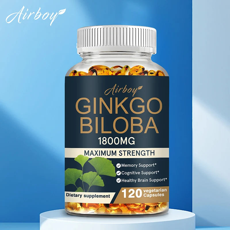 Ginkgo Biloba - Improves Concentration, Memory and Learning, Promotes Brain Health, Improves Clarity