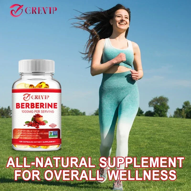 Berberine Extract 1000 Mg - Supports Gastrointestinal and Overall Health with Antioxidant Benefits