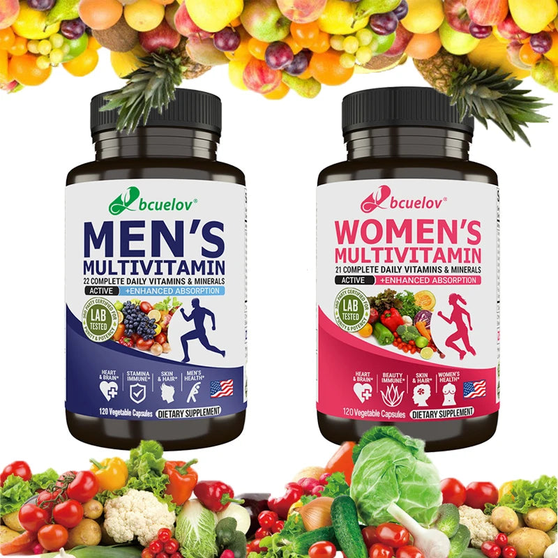 Multivitamin and Multimineral Supplement for Men and Women - Supports Joints, Skin, Energy, Immune System