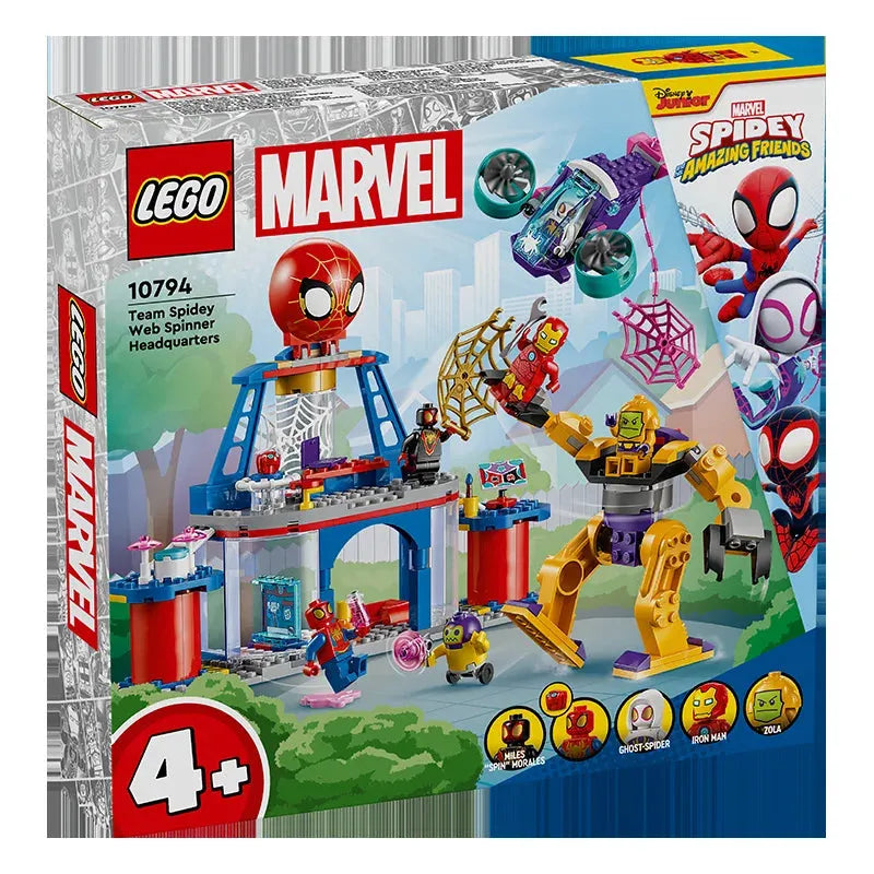 LEGO Superhero 10794 Spider Man Team Headquarters Male And Female Puzzle Building Blocks