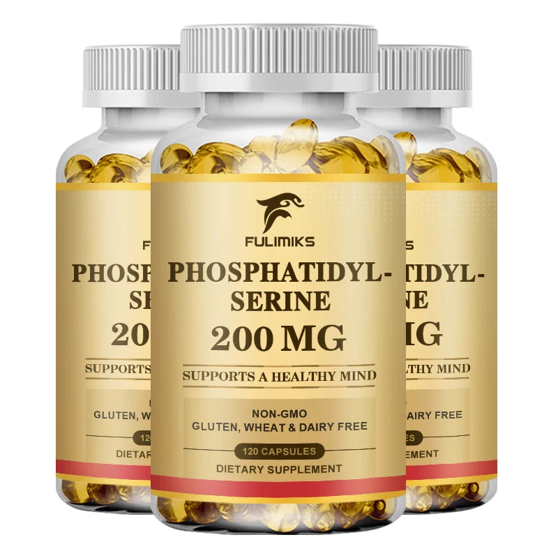 PhosphatidylSerine Capsules Brain Booster Focus Supplement Premium Brain Healthy