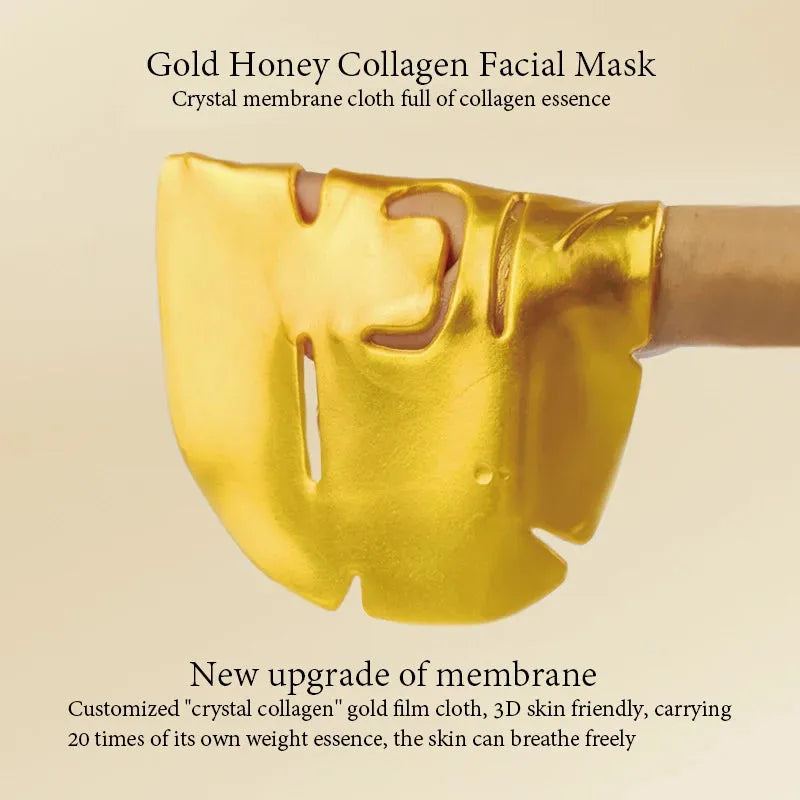 5pcs Honey Gold Collagen Facial Masks skincare Firming Moisturizing Hydrating Face Mask Beauty Facial Skin Care Products