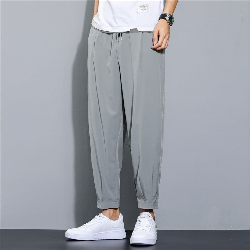 Men‘s Daily Baggy Pants Sports Straight Joggers Fashion Streetwear Trousers - Jointcorp