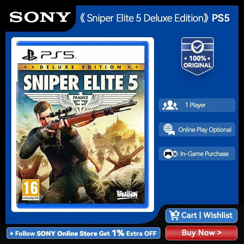Sony PlayStation 5 Sniper Elite 5 Deluxe Edition
