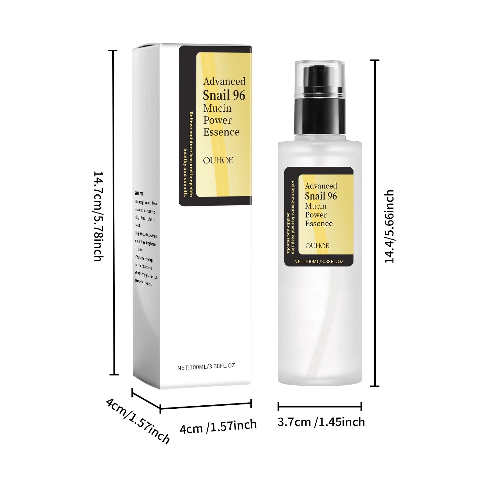 Advanced Snail 96 Mucin Power Essence Fading Fine Lines Moisturizing Lifting Firming Smoothing Nourishin Brightening Skin Care