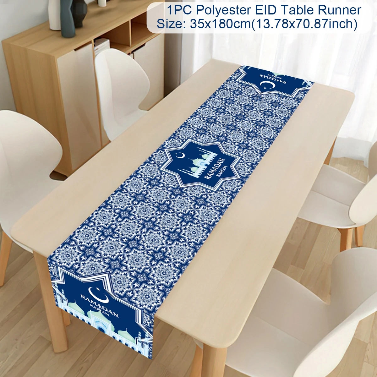 Ramadan Decoration Table Runner EID Mubarak Decor 2025 For Home Tablecloth Ramadan Kareem Islamic Muslim Party Eid Al-Fitr Gifts