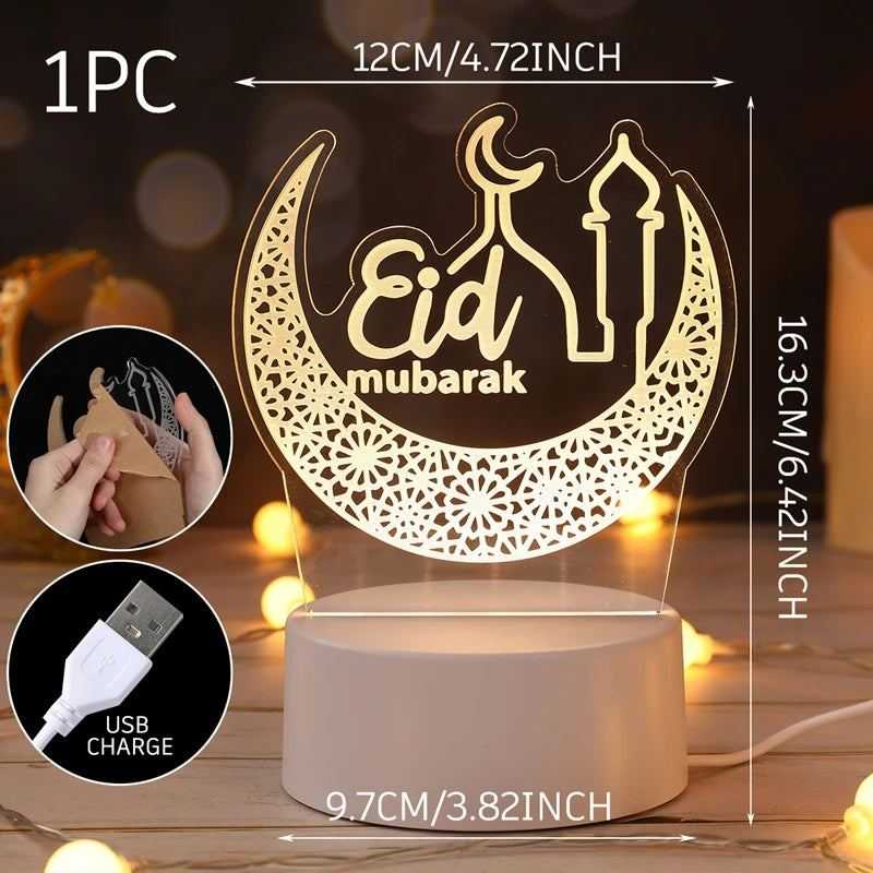 Ramadan Decor Moon Candlestick EID Mubarak Decor 2025 Home Candle Holder Ramadan Kareem Islamic Muslim Party Eid Al Adha Gifts