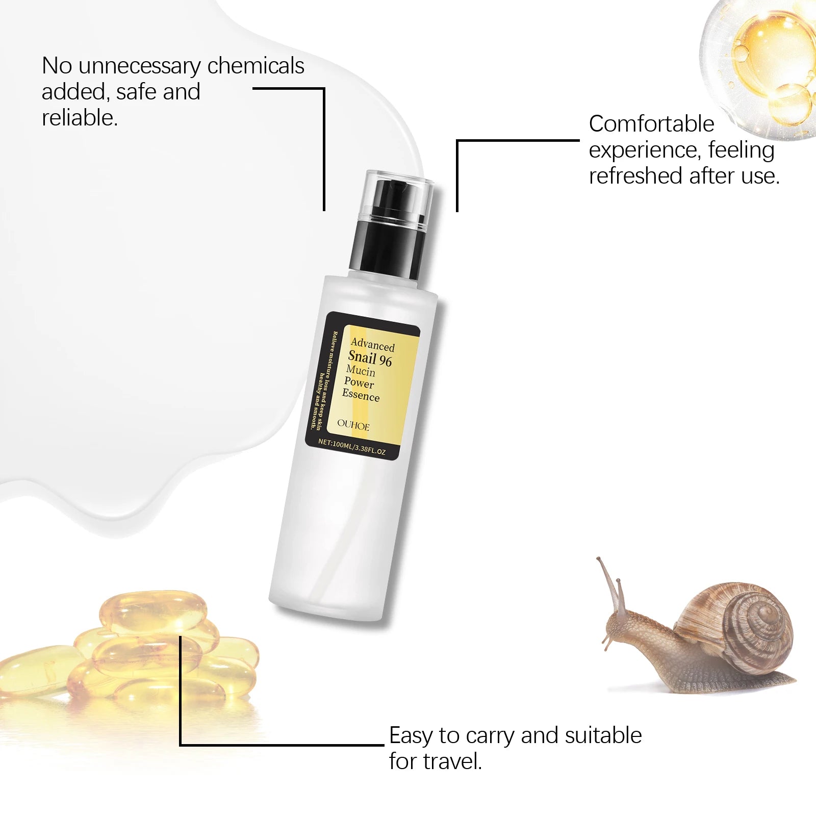 Advanced Snail 96 Mucin Power Essence Fading Fine Lines Moisturizing Lifting Firming Smoothing Nourishin Brightening Skin Care