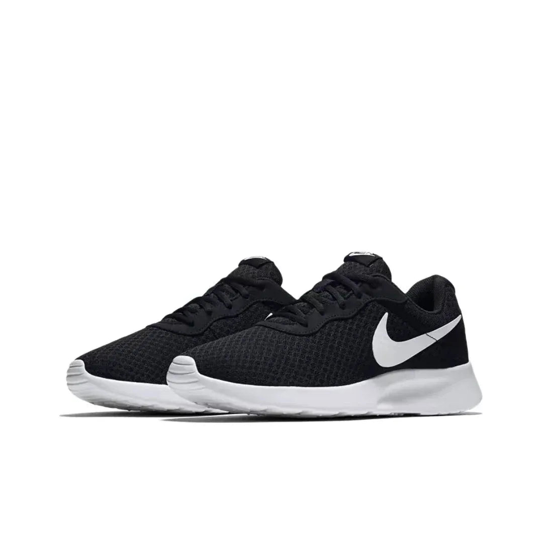 Nike Tanjun Men and Women Non-Slip Low Top Sneakers Breathable Black Oreo Running Shoes 812654-001