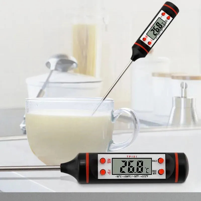 Kitchen Food Baking Digital Thermometer Electronic Probe Type Digital Display Liquid Grill Thermometer