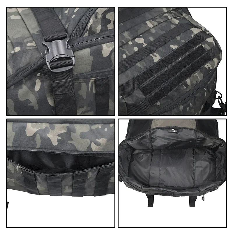 40L 60L 80L Sport Travel Bag Molle Tactical Backpack Gym Fitness Bag Large Duffle Bags for Camping Hunting Fishing