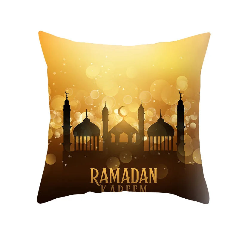 2025 Ramadan Home Decor Pillow Cases EID Mubarak Decor Cushion Eid Mubarak Birthday Wedding Festival Party Ornaments Supplies